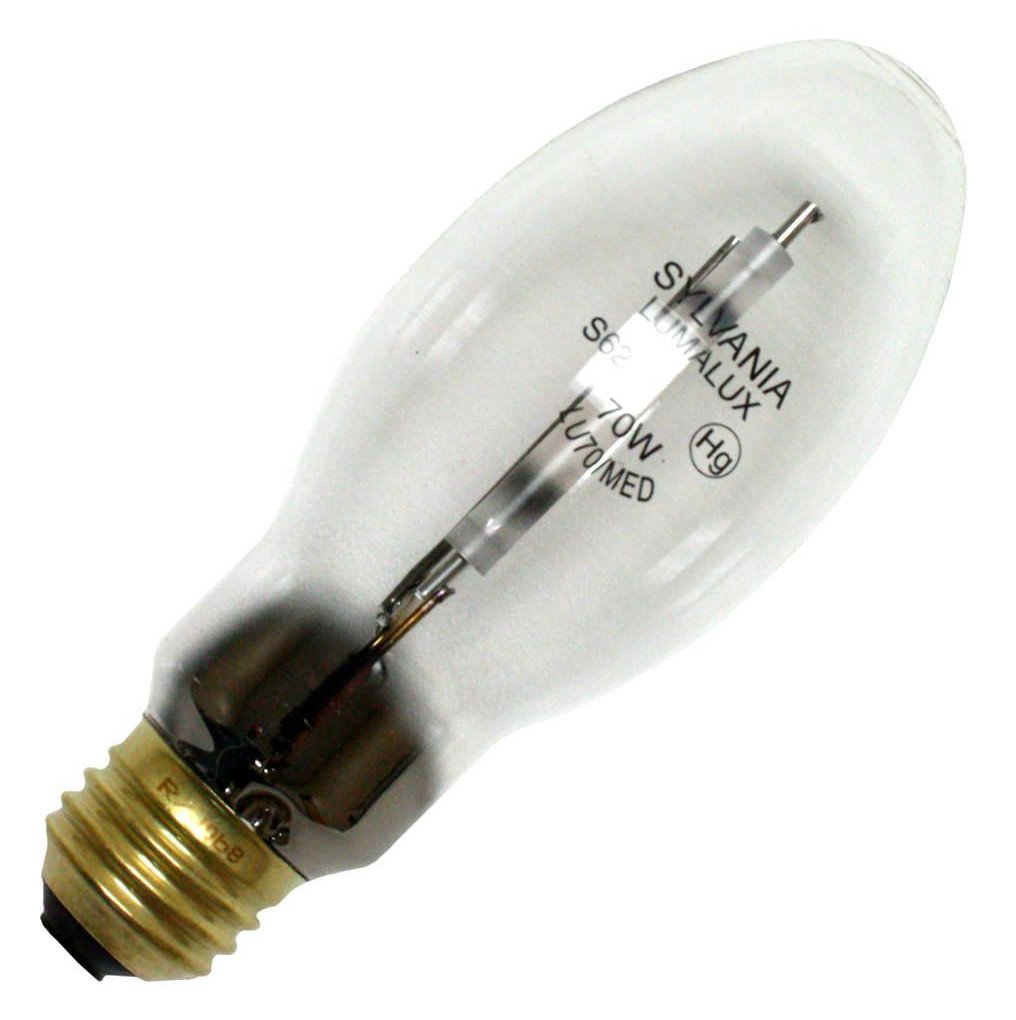 Sylvania 67504 (2-Pack) LU70/MED 70-Watt High Pressure Sodium HID Light Bulb, 1900K, 6300 Lumens, E26 Base