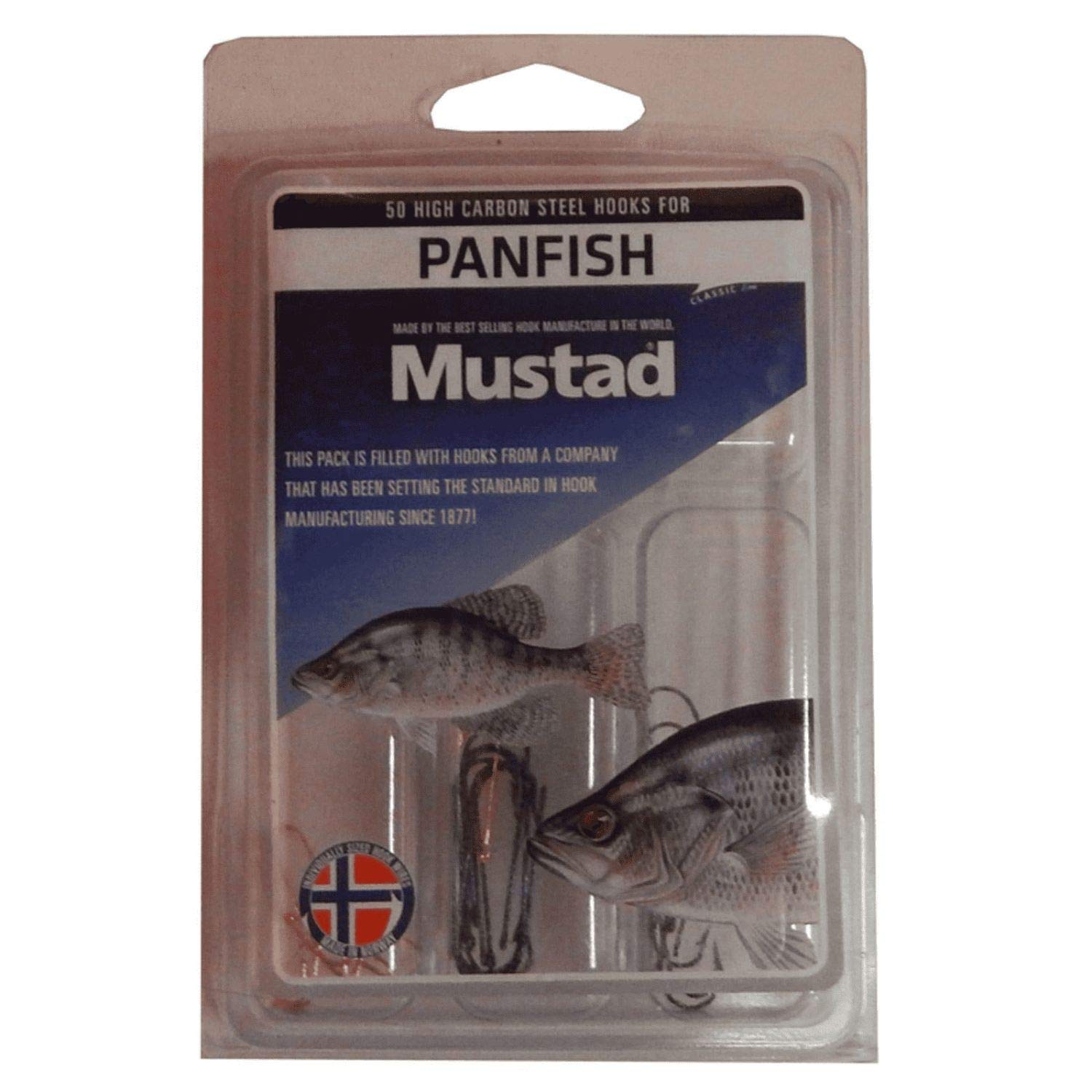 Mustad Panfish Assortment, 50 Pieces Per Pack Asst