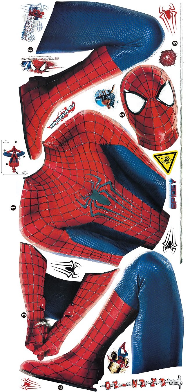 Marvel Superheroes Comic - The Avengers - The Amazing Spiderman Web Slinging Giant Wall Decal Sticker