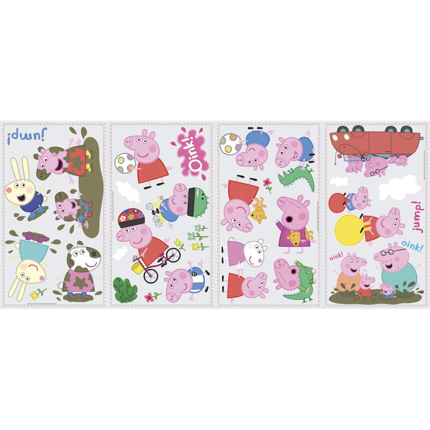 RoomMates RMK3183SCS Peppa The Pig Peel and Stick Wall Decals