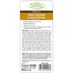 STAR BRITE The Outdoor Collection Teak Cleaner & Brightener - 16 OZ