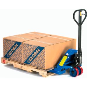 Global Industrial Low Profile Narrow Fork Pallet Jack Truck, 4500 Lb. Capacity, 21 x 42