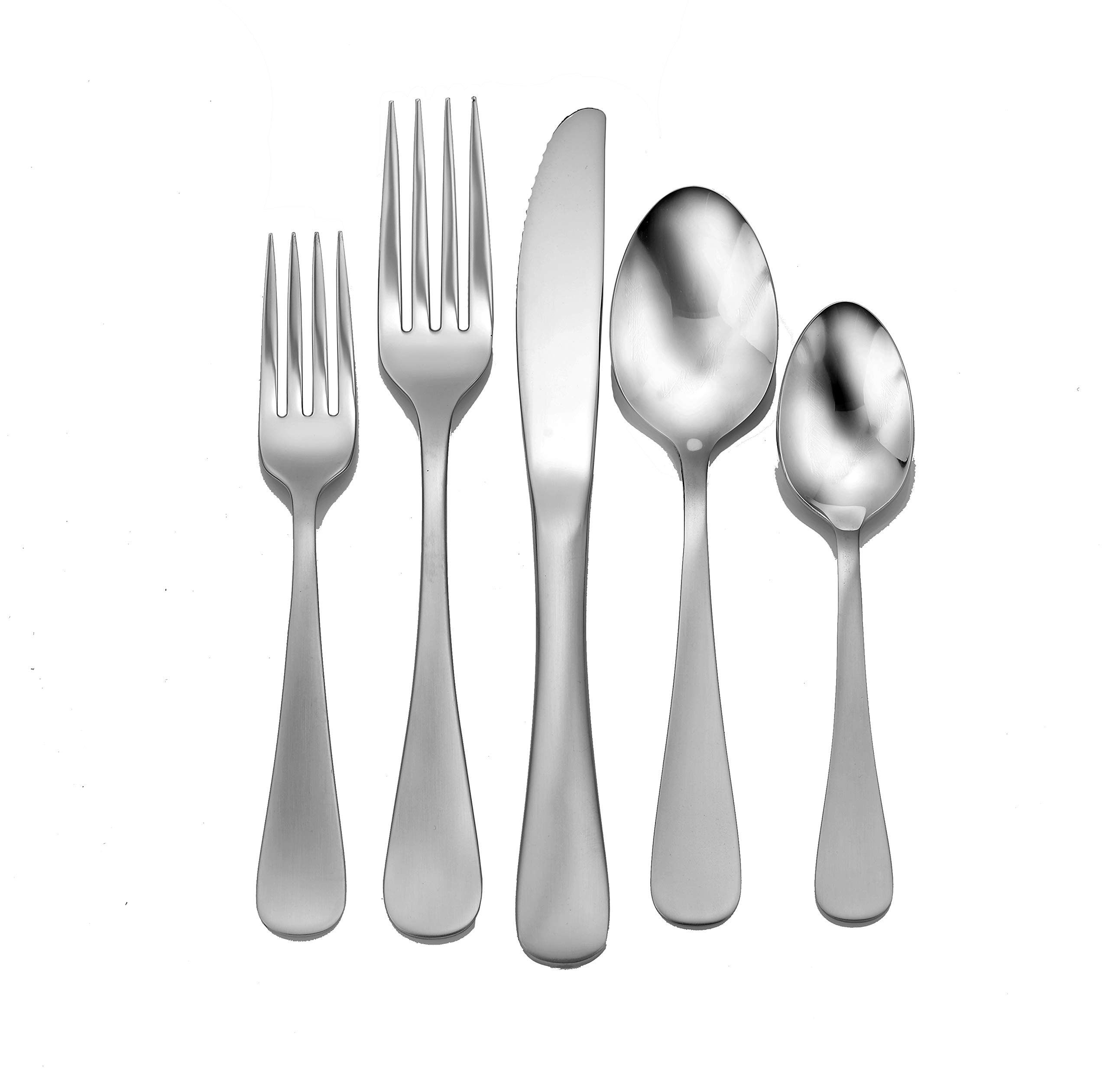 Liberty Tabletop Satin Annapolis 20 Piece Flatware Set service for 4 stainless steel 18/10 Made in USA