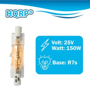 HQRP 2-Pack Bulb 150W 25V Dental Halogen Lamp for Pelton & Crane 006681 3321879 017133 98-0775 150T4Q/CL25V JPD25V-150WG1 fits LF+ LF-3 LF-2 LF1 LF 2470 Light Fantastic 1 I 2 II 3 III 6520000000158