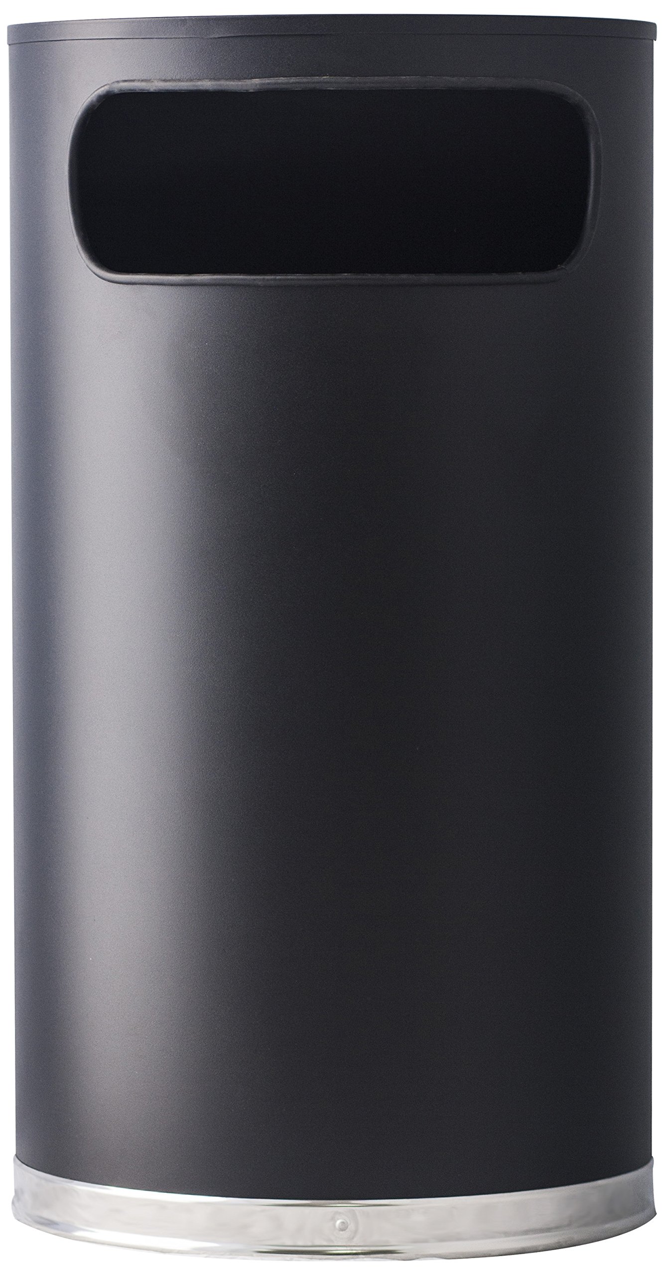 Witt Industries 9HR-BK Indoor Half Round Series Receptacle, Black Finish