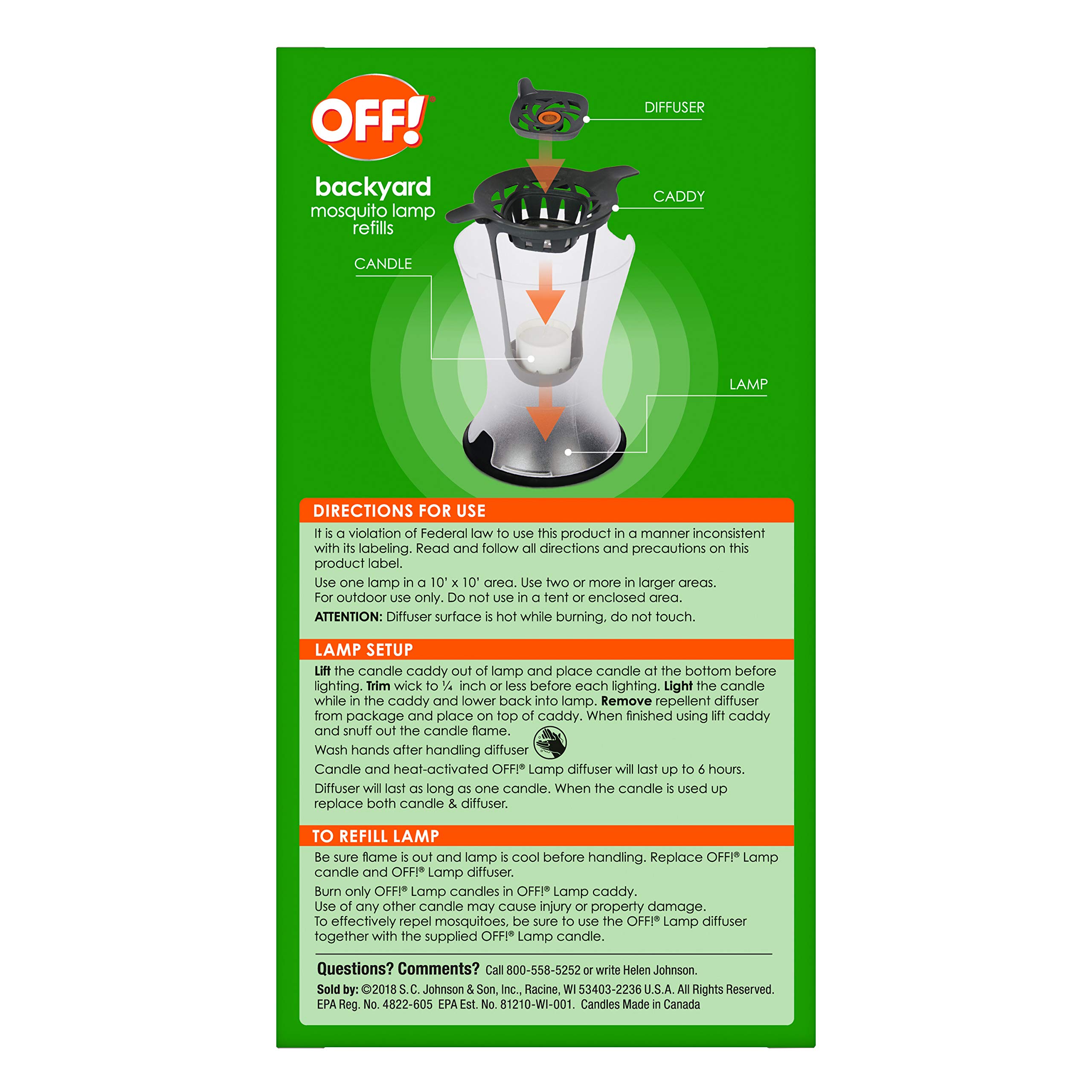 OFF! Mosquito Lamp Refills (Pack - 4)