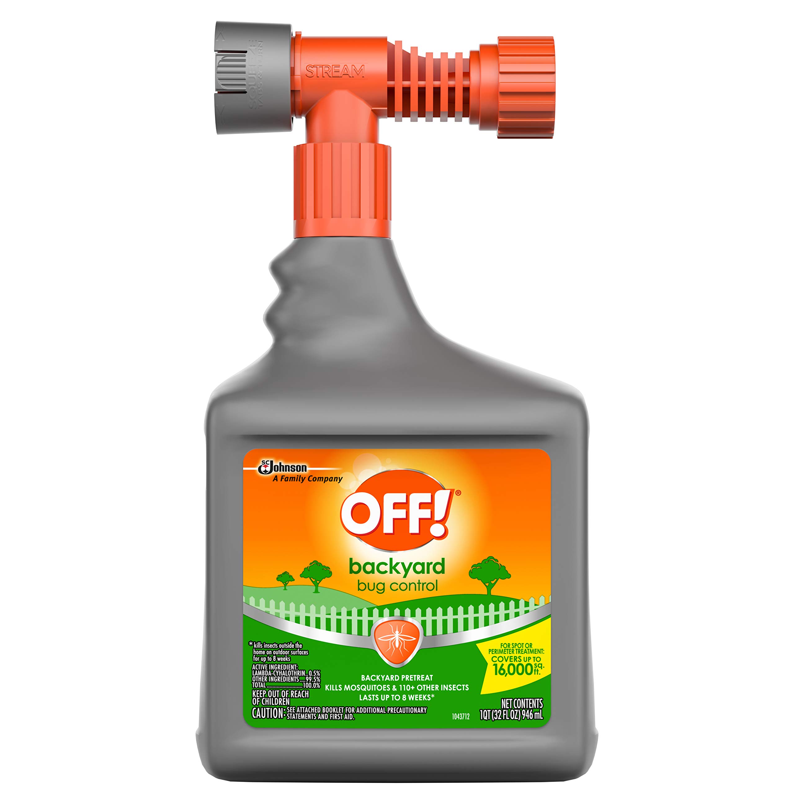 Off! Bug Control Yard Pretreat, 32 Ounce (Pack of 3)