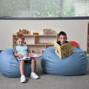 Children's Factory 35" Kids Bean Bag Chairs, Flexible Seating Classroom Furniture, Beanbag Ideal for Boy/Girl Toddler Daycare or Playroom, Sky Blue