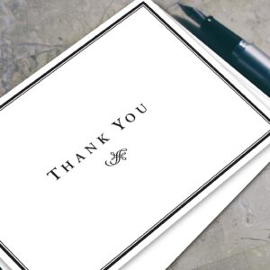 Thank You Greeting Cards and Envelopes – Thank You Notes for Small Business, Weddings, Christmas, Holidays, Birthdays, Baby Bridal Showers, Graduation, All Occasion – 4.25" x 5.5" – 25 per Pack