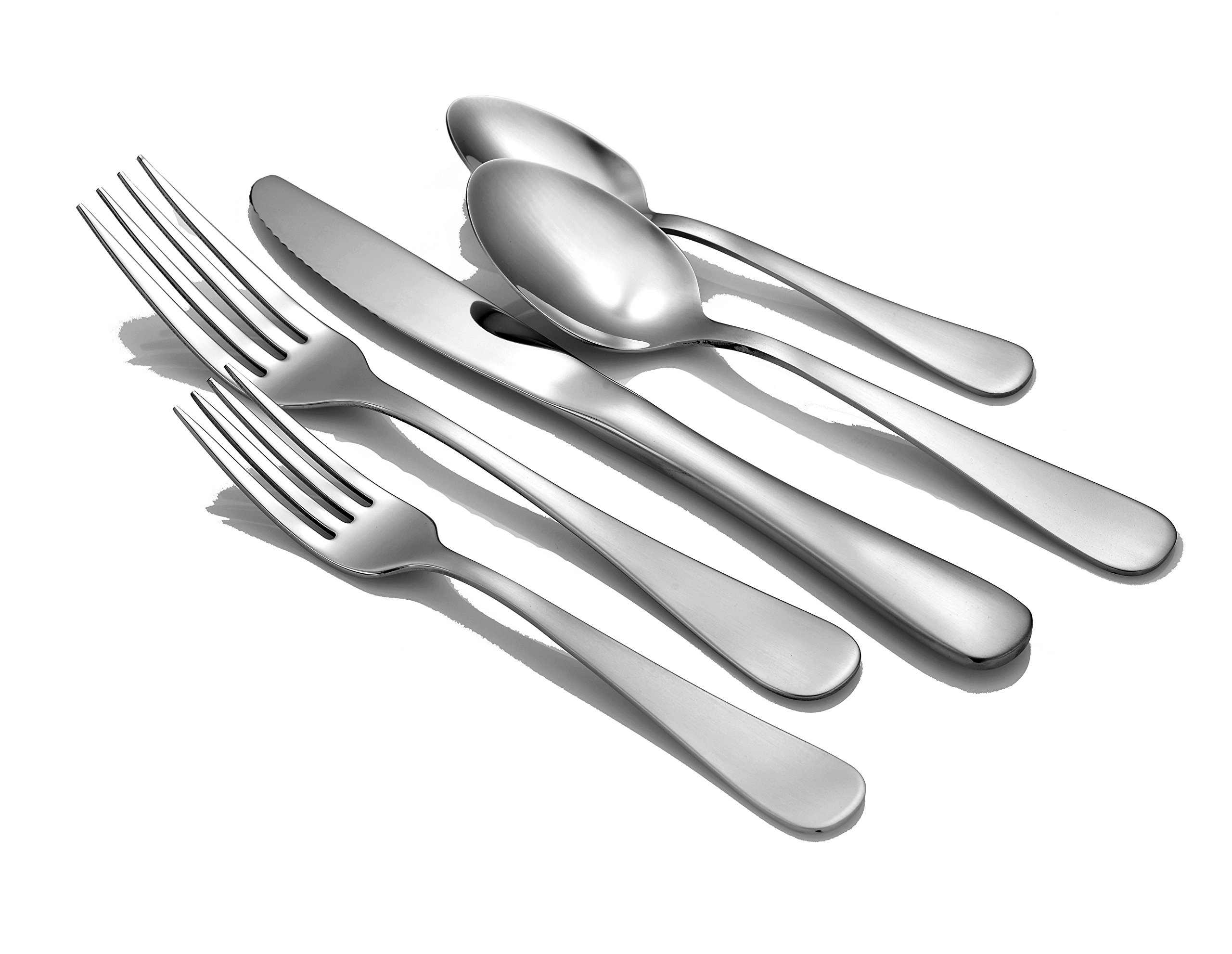 Liberty Tabletop Satin Annapolis 20 Piece Flatware Set service for 4 stainless steel 18/10 Made in USA