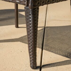 Christopher Knight Home Anaya Outdoor Wicker Dining Chairs, 2-Pcs Set, Multibrown