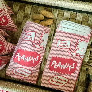 Outside the Box Papers Paper Peanut Bags - Red White - 100 Pack