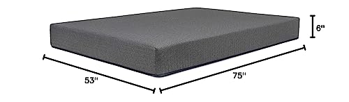 DREAMFOAM Bedding Chill 6" Gel Memory Foam Mattress, Full