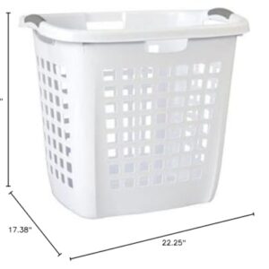 Sterilite White Plastic Laundry Basket