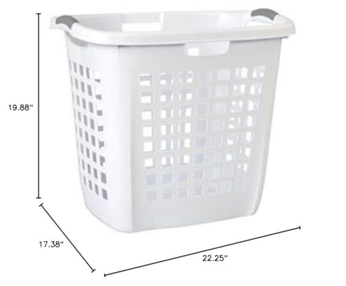 Sterilite White Plastic Laundry Basket