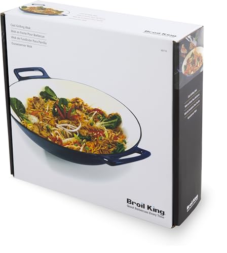 Broil King Cast Iron Porcelain Wok