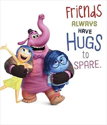 Disney inside out friends always hugs to spare birthday card