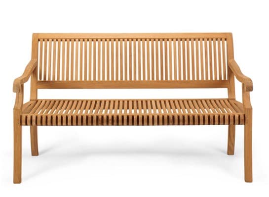 WholesaleTeakFurniture New Grade A Teak Wood Luxurious Outdoor Garden 5 Feet Bench - -Giva Collection #WFBHGV5