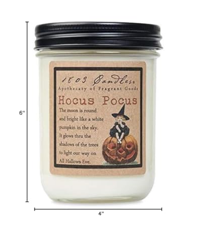 1803 Candles - 14 oz. Jar Soy Candles - (Hocus Pocus)