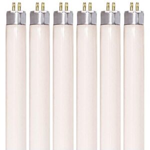 KOR (Pack of 6) F6T5 - T5 Fluorescent - 6 Watt - 9" Super Long Life Light Bulbs (Daylight (6500K))