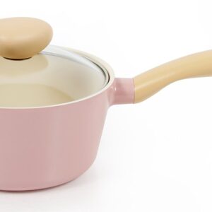 Neoflam Retro 1.5qt Saucepan with Glass Lid | Made in Korea