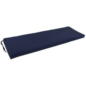 blazing needles twill bench cushion, 60" x 19", navy