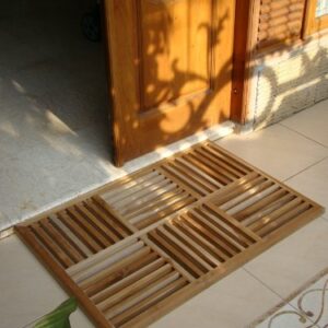 New Grade A Teak Wood 36"x24.5" Basket Weave Door/Shower/Spa/Bath Floor Mat #WFAXBWFM