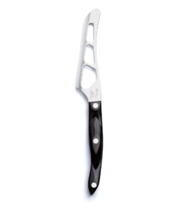 cutco model 1764 traditional cheese knife 5-3/8” micro double-d-edge blade (classic brown black handle)