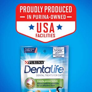 Purina DentaLife Made in USA Facilities Cat Dental Treats, Tasty Chicken Flavor - (Pack of 10) 1.8 oz. Pouches