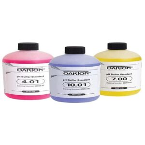 oakton ao-05942-10 oakton buffer pack; 500 ml of each ph 4.01, 7.00, and 10.01 (pack of 3)