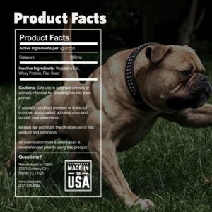 Muscle Bully Gains - Mass Weight Gainer for Dogs, Whey Protein, Flax Seed (for Bull Breeds, Pit Bulls, Bullies) Increase Healthy Natural Weight, Made in The USA (90 Servings)