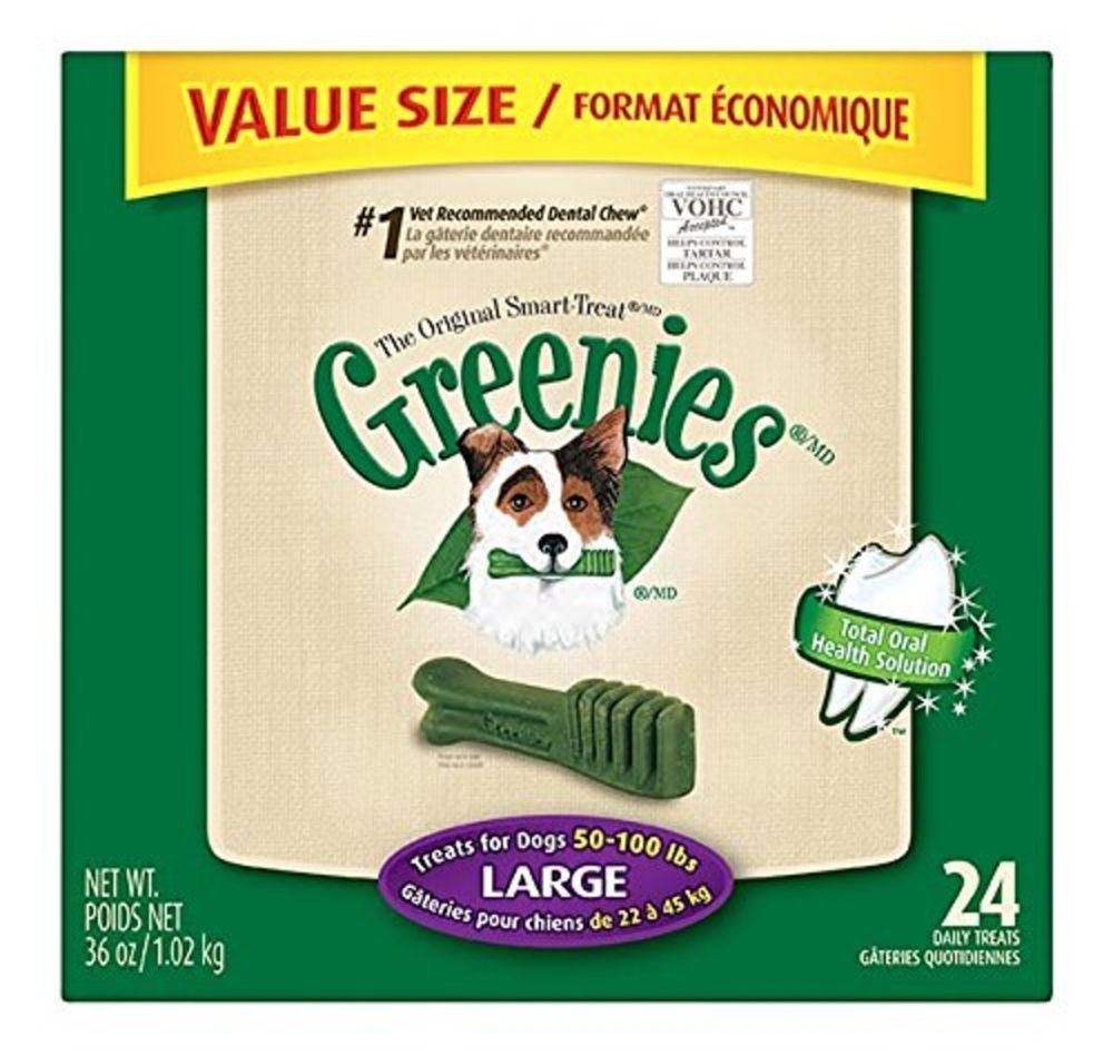 Greenies Dental Chews Value Tub 36 Oz Large Dog, Pack of 6