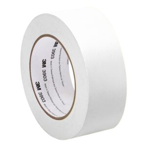 3m - 2-50-3903-white 3903 vinyl/rubber adhesive duct tape - 2 in. x 150 ft. white, abrasion, chemical resistant, color coding tape roll