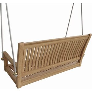 Anderson Teak SW-004S - No Cushion Del-Amo Straight Swing Bench, 48"