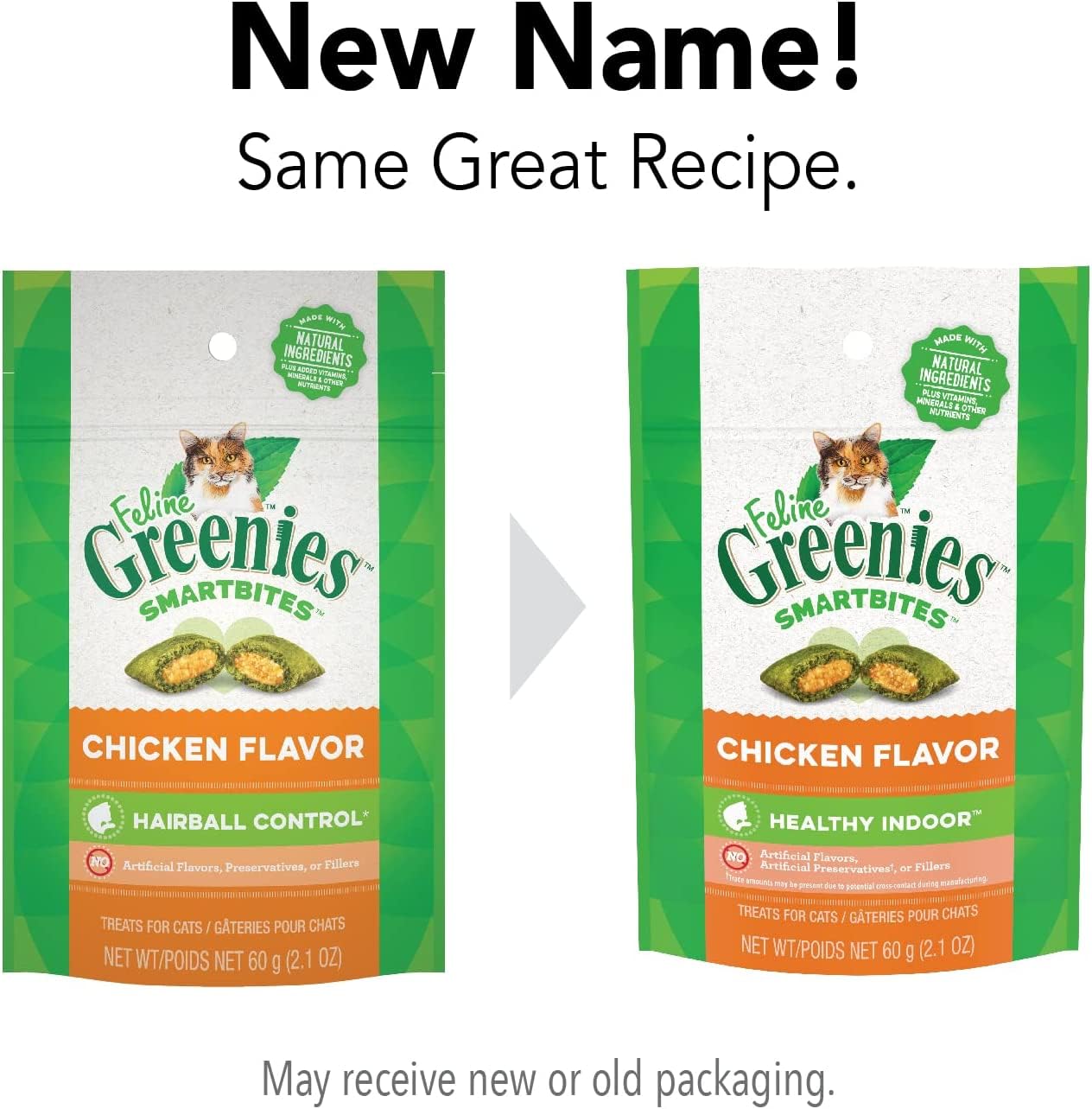 GREENIES Smartbites Healthy Indoor Chicken - 2.1 Oz, Pack of 4