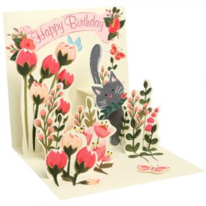 Up With Paper Treasures - BIRTHDAY BOTANICAL CAT