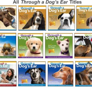 iCalmPet | Through a Dog's Ear: Elderly Canine | 3-CD Box Set | 3-hrs | Specially-arranged classical piano includes frequency modulation for older ears