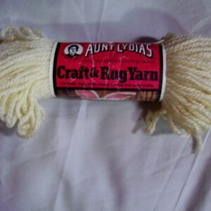 White Aunt Lydia's Craft and Rug Yarn