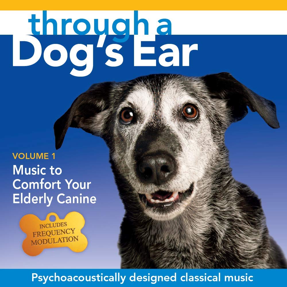 iCalmPet | Through a Dog's Ear: Elderly Canine | 3-CD Box Set | 3-hrs | Specially-arranged classical piano includes frequency modulation for older ears