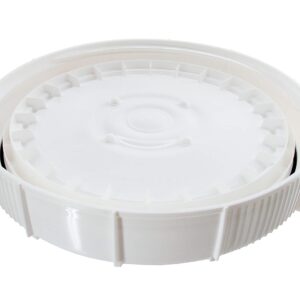 Bucket Kit, One Pre-threaded White 5-gallon Bucket with a Ratcheting Screw-on Lid (Not Gamma).