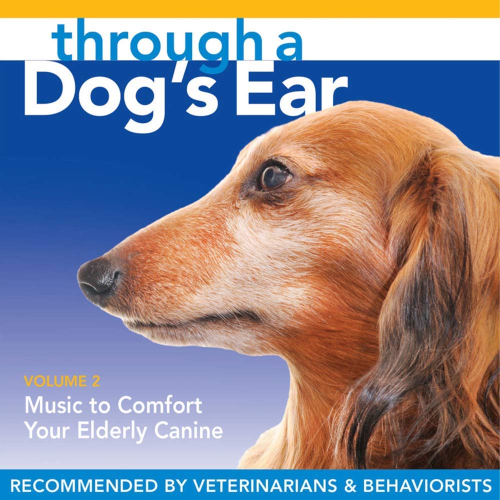 iCalmPet | Through a Dog's Ear: Elderly Canine | 3-CD Box Set | 3-hrs | Specially-arranged classical piano includes frequency modulation for older ears