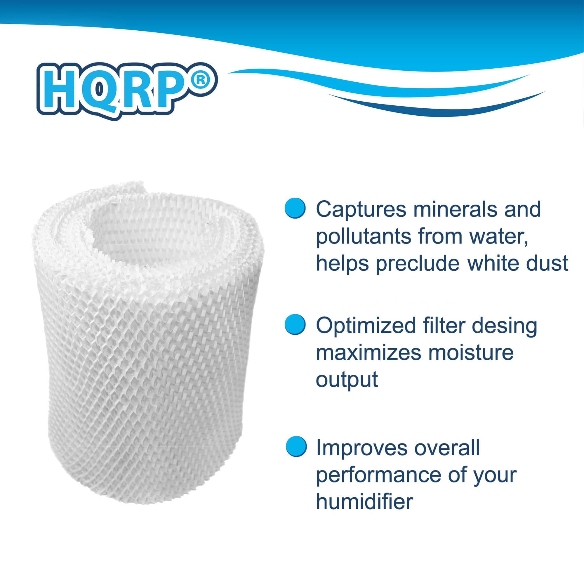 HQRP Humidifier Wick Filter Compatible with Kenmore 14906 EF1 EF-1, Emerson MoistAir MAF1 MAF-1 Console Style Evaporative Air Humidifiers, Replacement 42-14906 32-14906