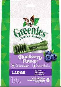 blueberry 12oz large 8ct. (2 pack). 16 total bones.