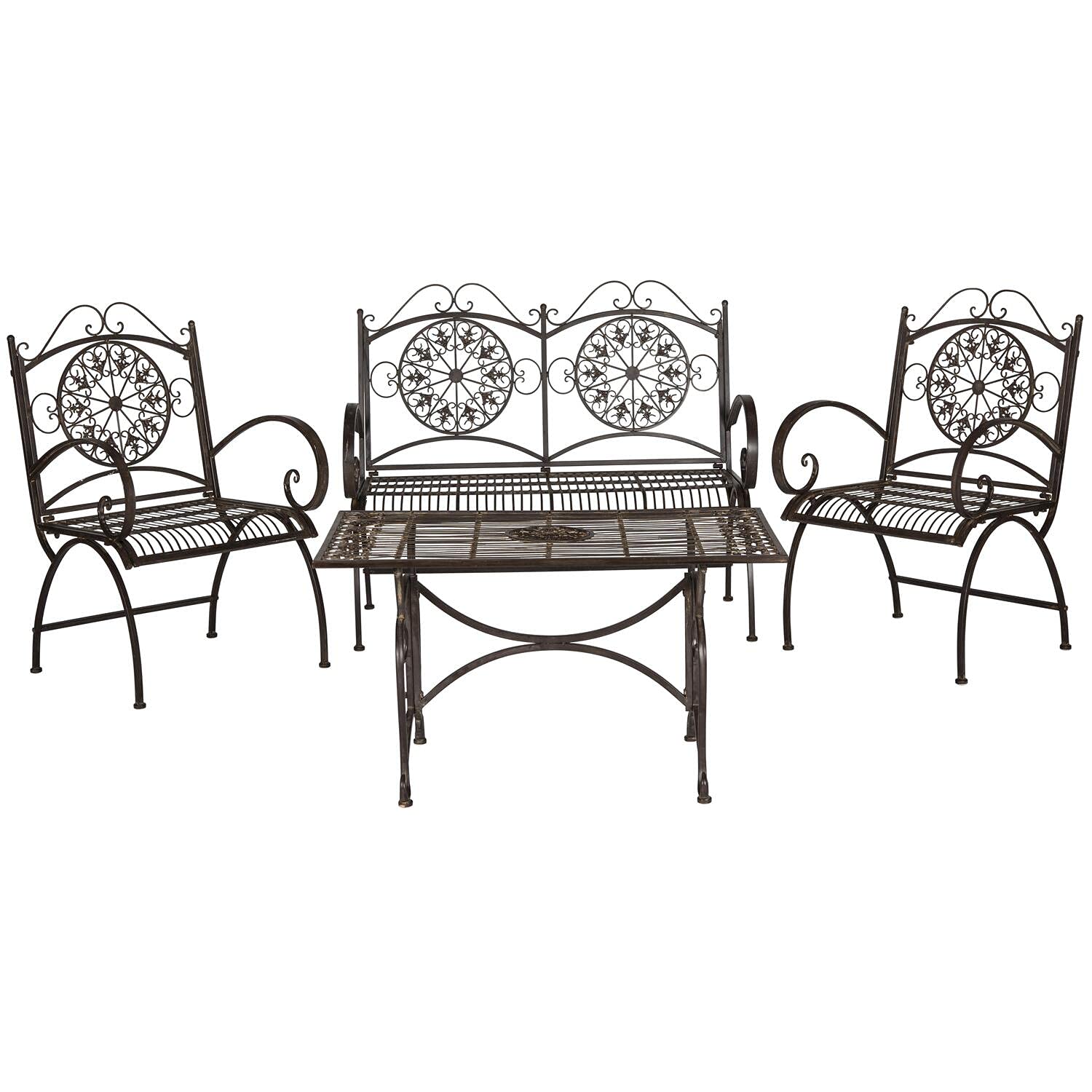 SAFAVIEH 4 Piece Outdoor Collection Sophie Patio Set