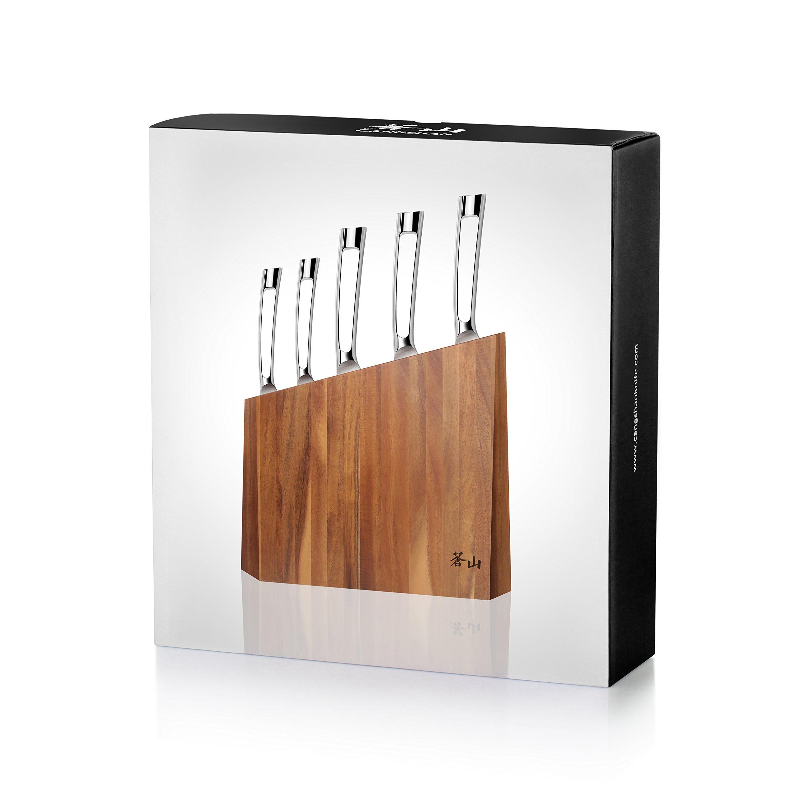 Cangshan N1 Series 59205 6-Piece German Steel Forged Knife Block Set, Oprah's Favorite Things 2017