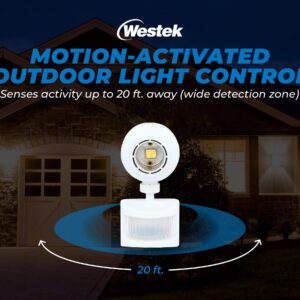 Westek Screw in Motion Sensor Light Socket for Outdoor Lighting, 2 Pack - This Motion Sensor Light Socket Adapter Turns On Lights When Movement is Detected, 20ft Distance - (OMLC163BC)