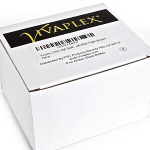 Vivaplex, 2, Large, 8 oz, Empty, Amber Glass Spray Bottles with Black Trigger Sprayers