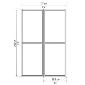 Palram - Canopia Sanremo 10x14 Enclosed Patio Cover with Screen Doors, White DIY Sunroom Kit Lean to Gazebo with Walls to Cover Patio Furniture, Deck, & Porch, UV Protected Polycarbonate Shelter