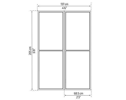 Palram - Canopia Sanremo 10x14 Enclosed Patio Cover with Screen Doors, White DIY Sunroom Kit Lean to Gazebo with Walls to Cover Patio Furniture, Deck, & Porch, UV Protected Polycarbonate Shelter