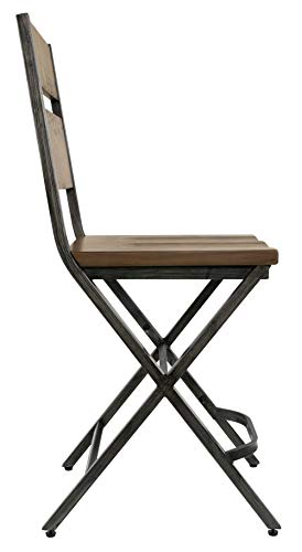 Signature Design by Ashley Kavara 24" Rustic Counter Height Barstool, 2 Count, Brown